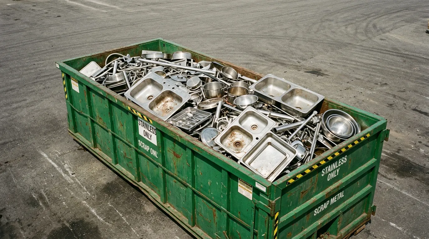 Stainless Steel scrap at the GoRecycle yard