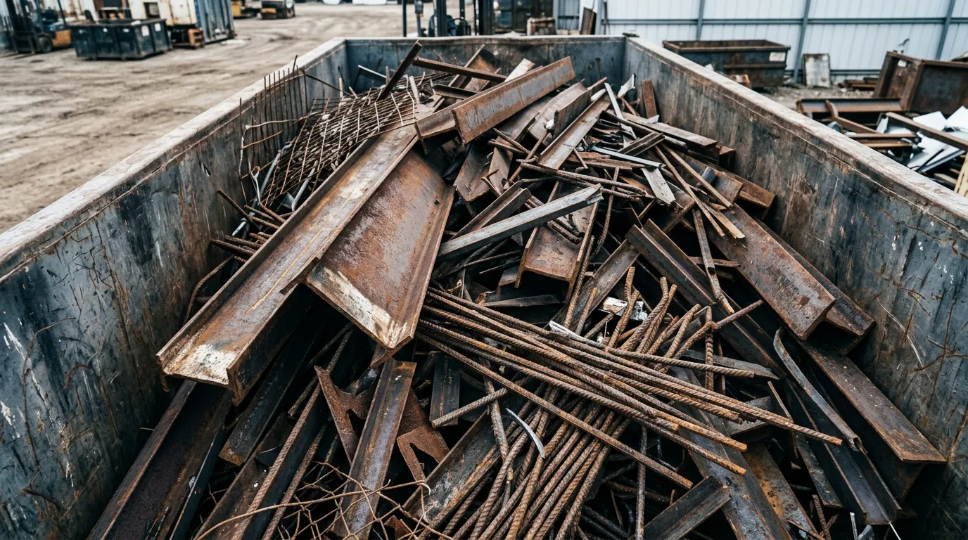 Steel & Iron scrap at the GoRecycle yard